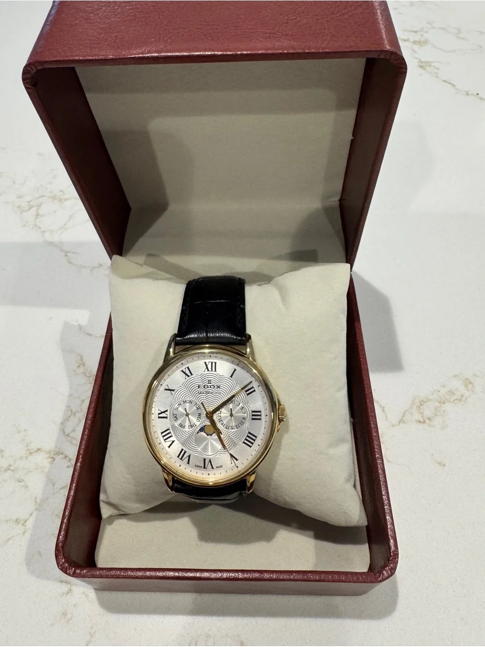 Edox Les Bémonts Multifunction Moonphase, model 40002 37J AR